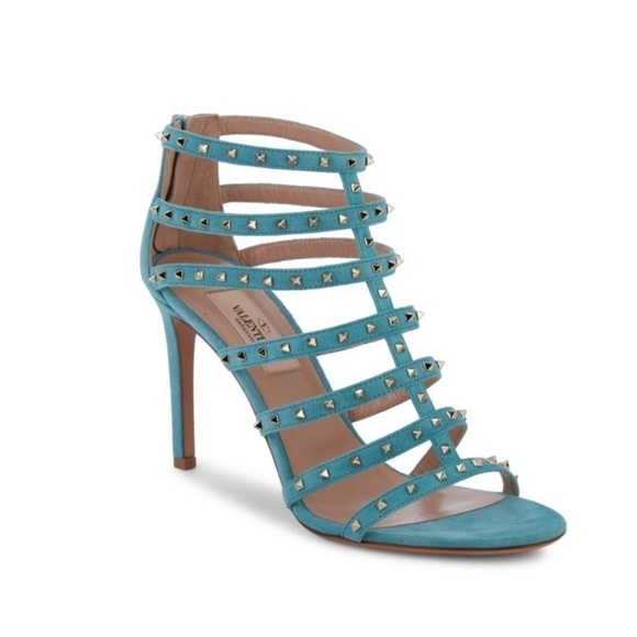Valentino Garavani Shoes - NEW - Valentino Blue Stud Heels
